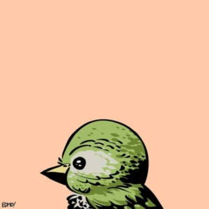 A fictional bird, drawn for fun